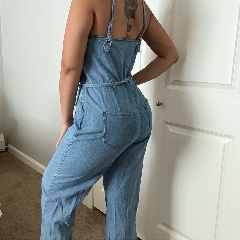 Rewash Light Blue Denim Jumpsuit - Picture 2 of 6
